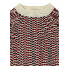 FUB - Merino Wool Herringbone Sweater | Off-White