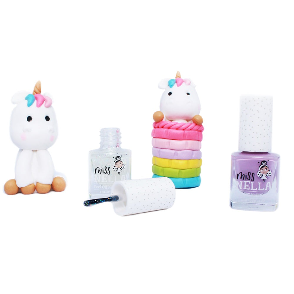 Miss Nella - Confetti Clouds: Glitter Top Coat Peelable Nail Polish