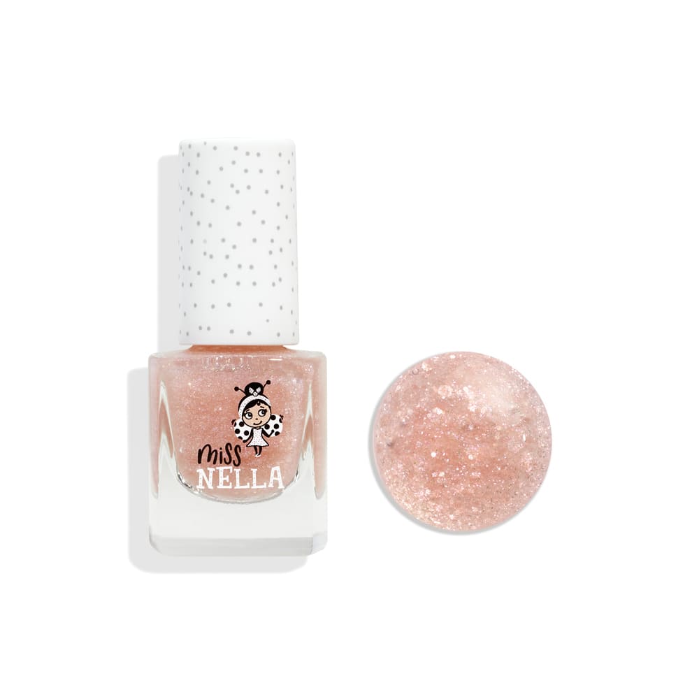 Miss Nella - Pink Glitter Top Coat Peelable Nail Polish