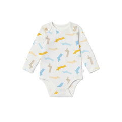 MORI Long Sleeve Bodysuit - Pups-Bodysuits-Pups-NB | Natural Baby Shower