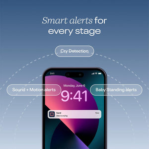 Nanit Pro Baby Monitor + Wall Mount - White-Baby Monitors-White- | Natural Baby Shower