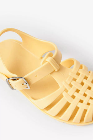 Next - Girls and Boys Jelly Jelly Light Yellow Sandals - 26.5