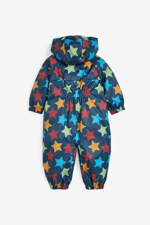 Next - Polar Lined Star Patterned Children's Raincoat - 1.5-2 Years