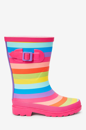 Next - Buckled Fuchsia Girls Rain Boots