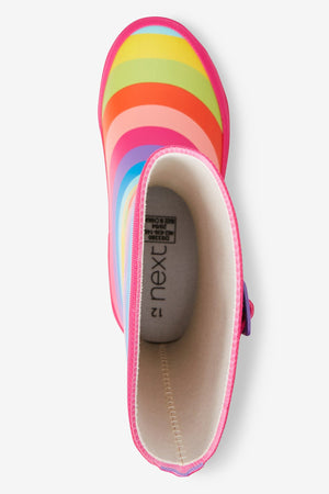 Next - Buckled Fuchsia Girls Rain Boots