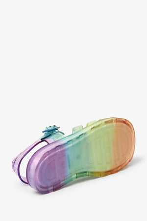 Next - Soft Soled Rainbow Kids Jelly Sandals - 25.5