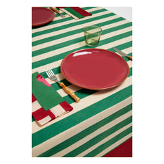 Lisa Corti - Nizam Striped Tablecloth | Green