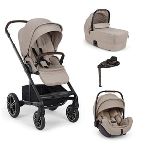Nuna MIXX NEXT with ARRA FLEX & BASE CURV Travel System Bundle-Travel Systems-Chateau- | Natural Baby Shower