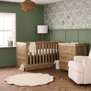 Obaby Nika 2 Piece Room Set & Under Drawer - Oak-Nursery Sets-Oak-One Size | Natural Baby Shower