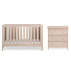 Obaby Nika 2 Piece Room Set - Aspen-Nursery Sets-Aspen-Cot Bed | Natural Baby Shower