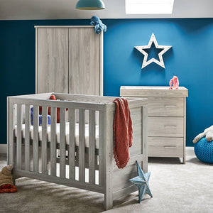 Obaby Nika Mini 3 Piece Room Set - Grey Wash-Nursery Sets-Grey Wash-No Mattress | Natural Baby Shower