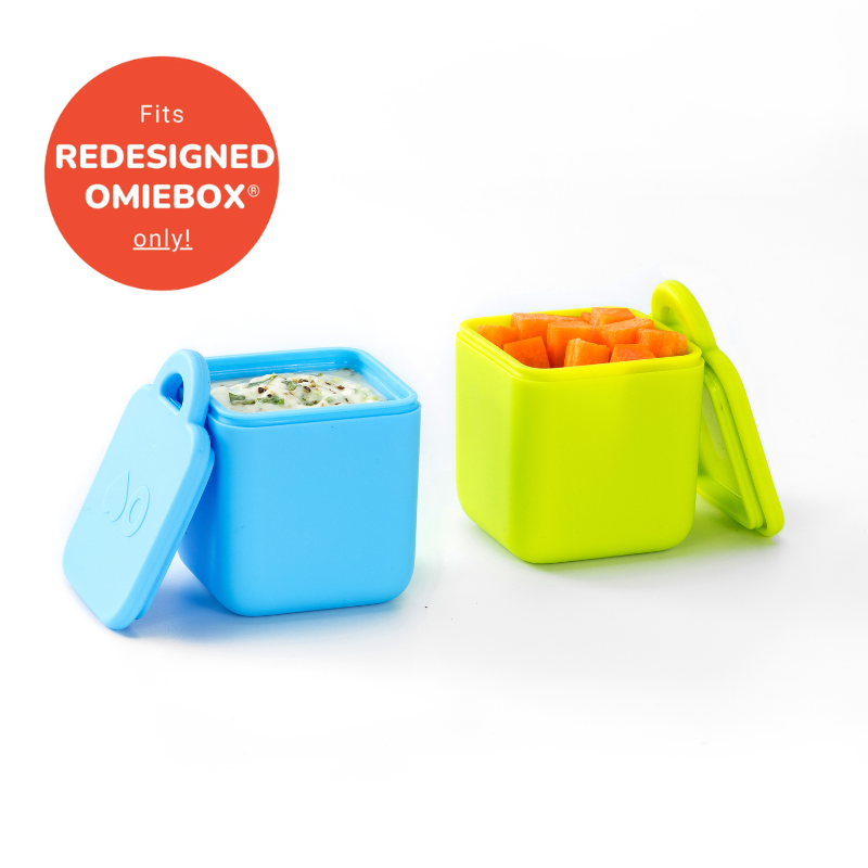 Omiebox - Bento Box Inner Divider Cups 2pc Blue/Green