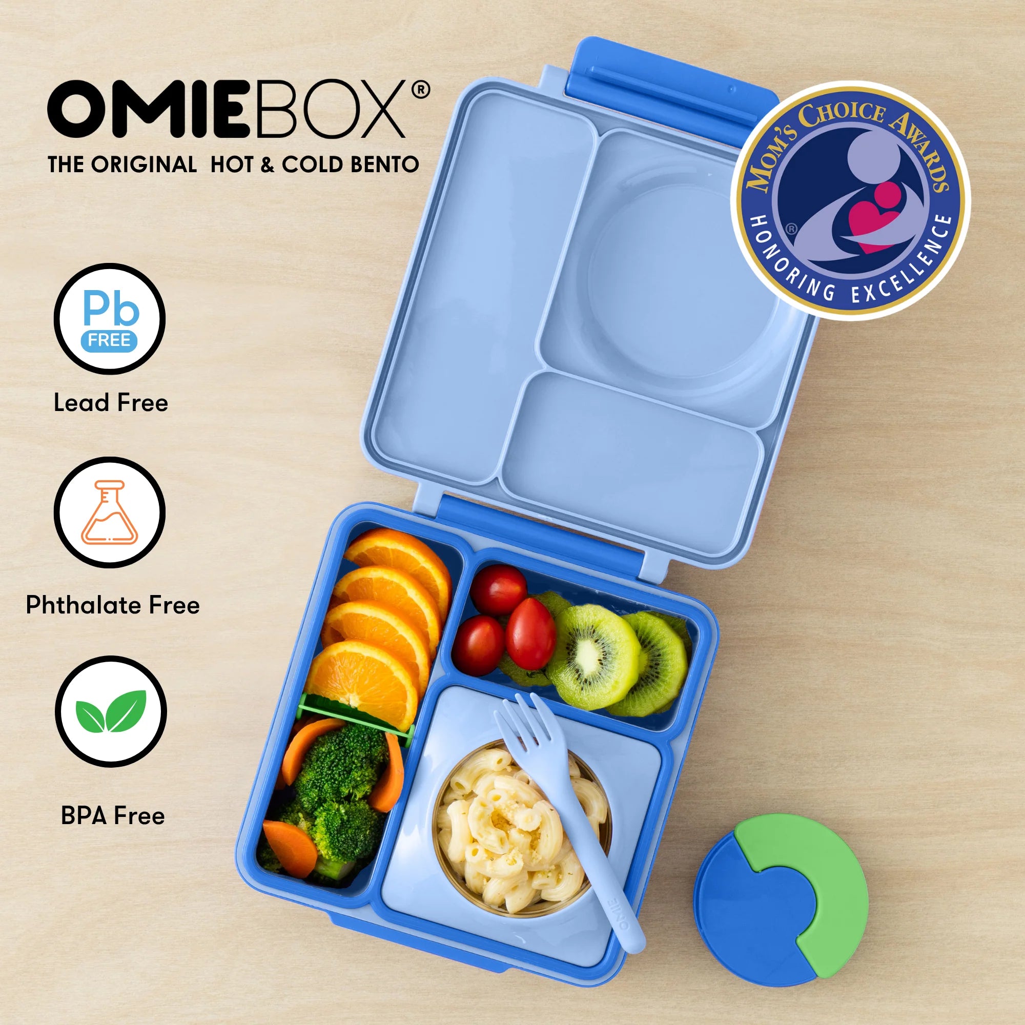 Omiebox - Insulated Ocean Blue Bento Lunch Box