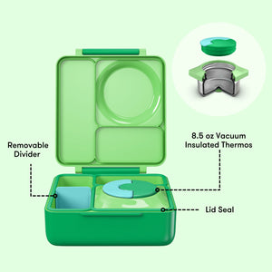 OmieBox - Insulated Apple Green Bento Lunch Box