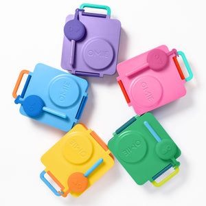 Omiebox - OmiePod Capri Blue Silicone Fork and Spoon Set