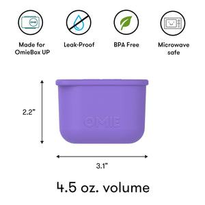 Omiebox - UP Bento Box Inner Compartments Set of 2 Purple/Green