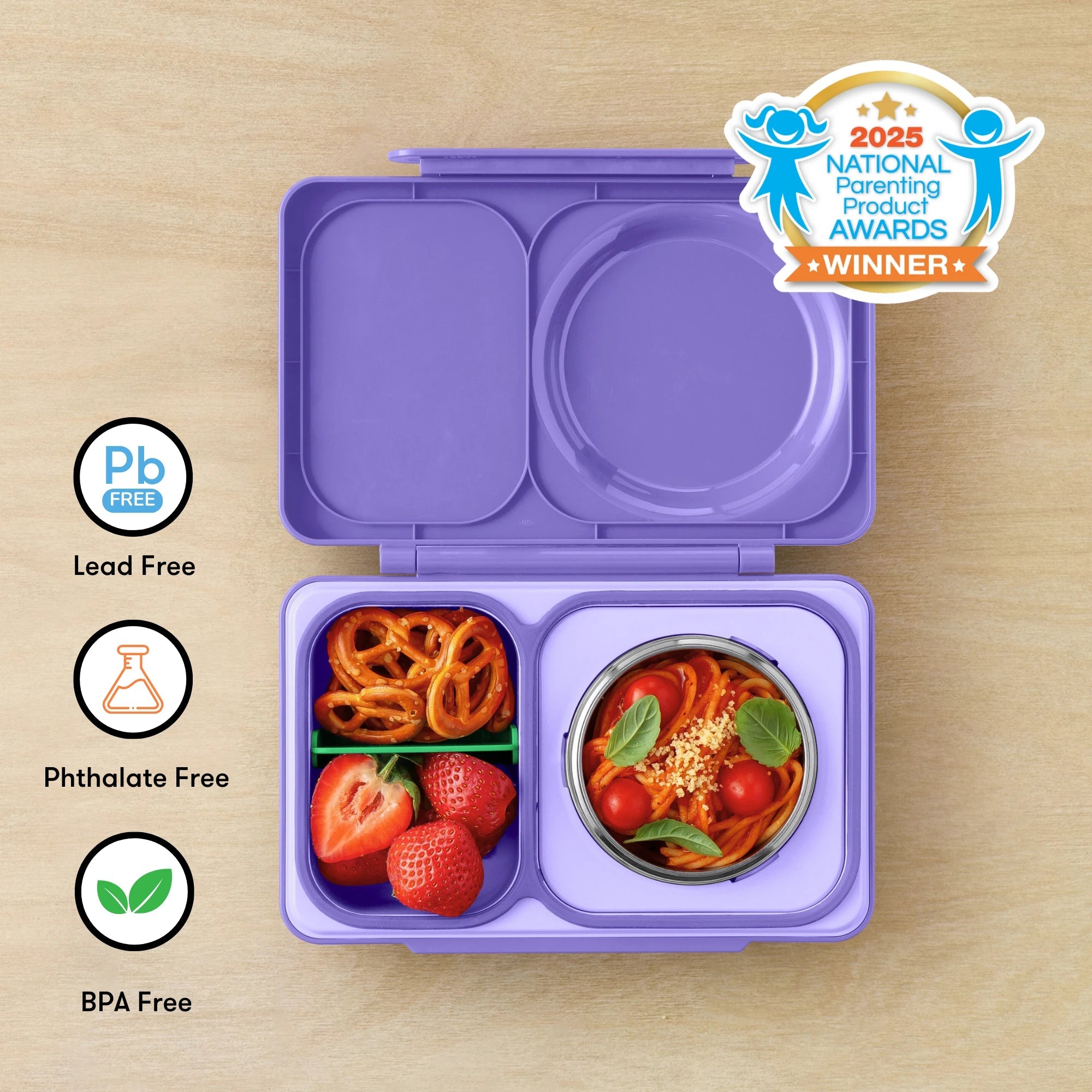 Omiebox - UP Insulated 2nd Generation Galaxy Purple Bento Lunch Box