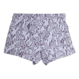 Mini Rodini - Organic Cotton Leopard Shorts | Lilac