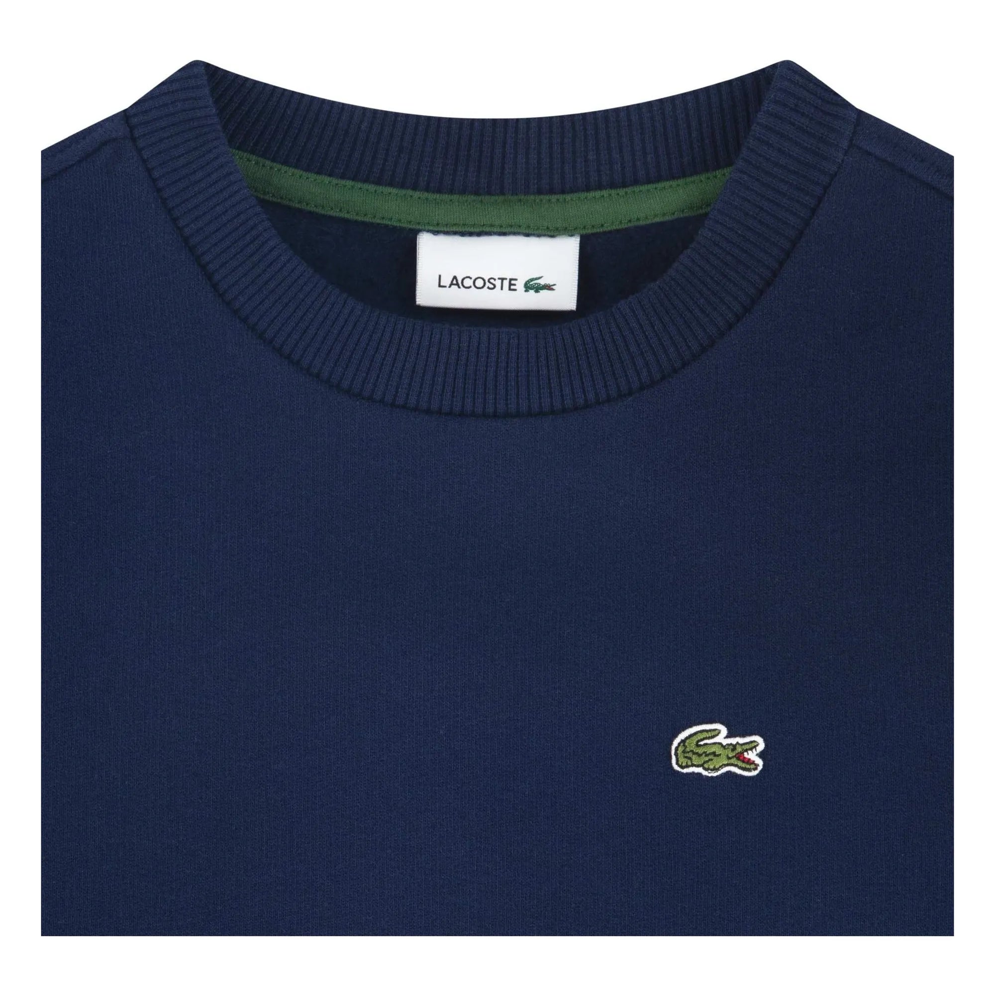 Lacoste - Organic Cotton Logo Sweatshirt | Navy Blue