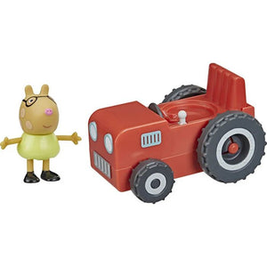 Peppa Pig - Single Figure and Vehicle Mini Tractor Toy Set