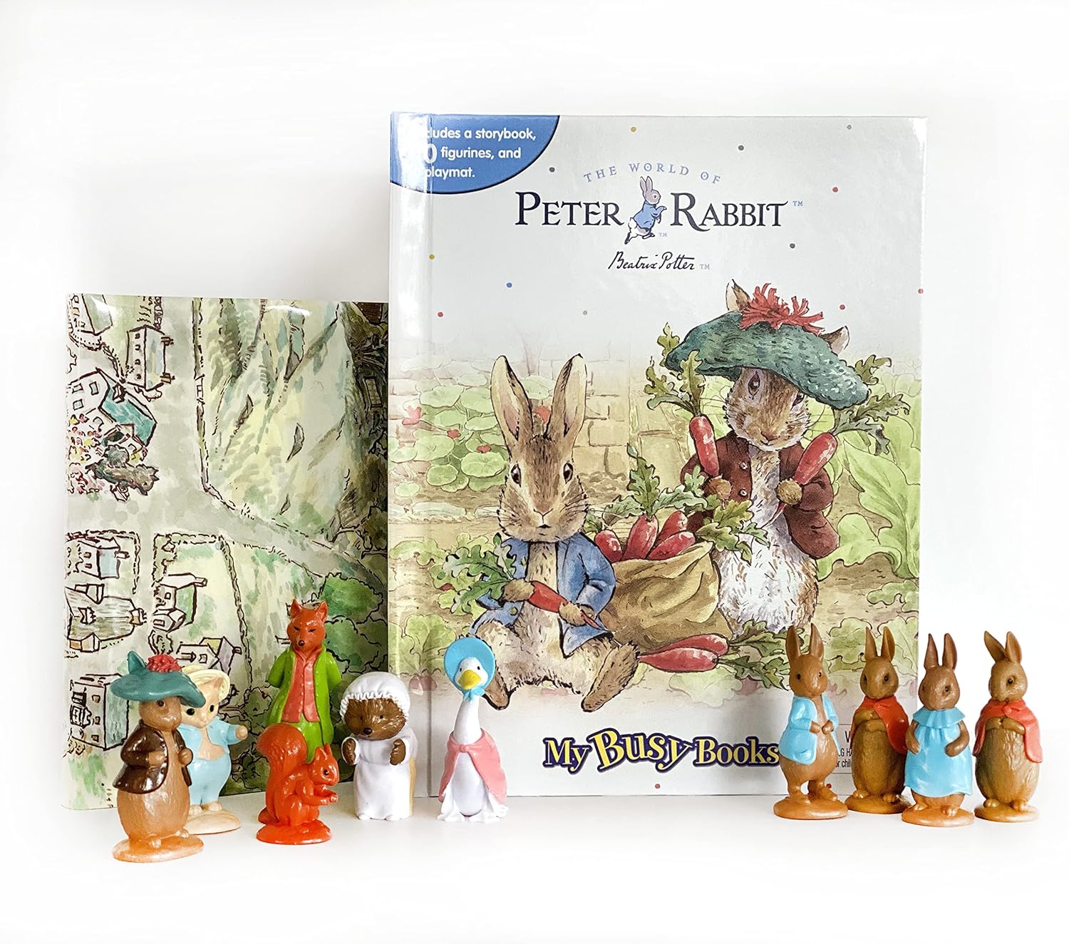 Phidal - Rabbit Peter Figurine Toy English Activity and Story Book