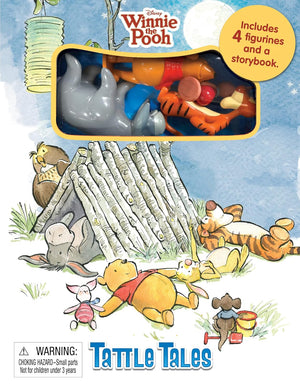 Phidal - Winnie the Pooh Tattle Tales English Activity and Story Book with Figure Toy