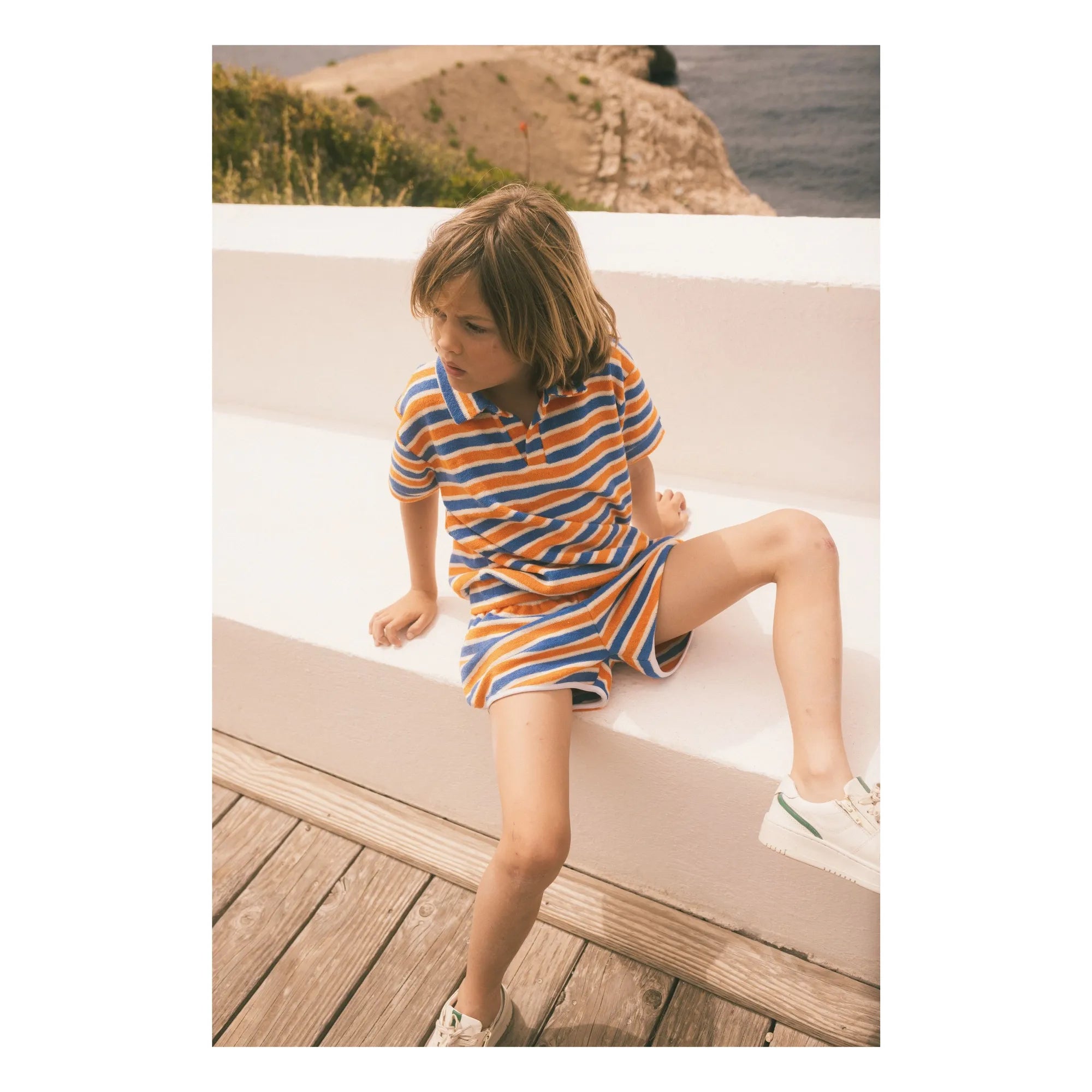 We Are Kids - Polo Leonard Made of Organic Sponge | Orange