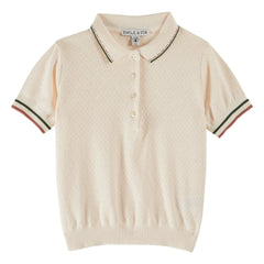 Emile et Ida - Polo Pointelle | Cream