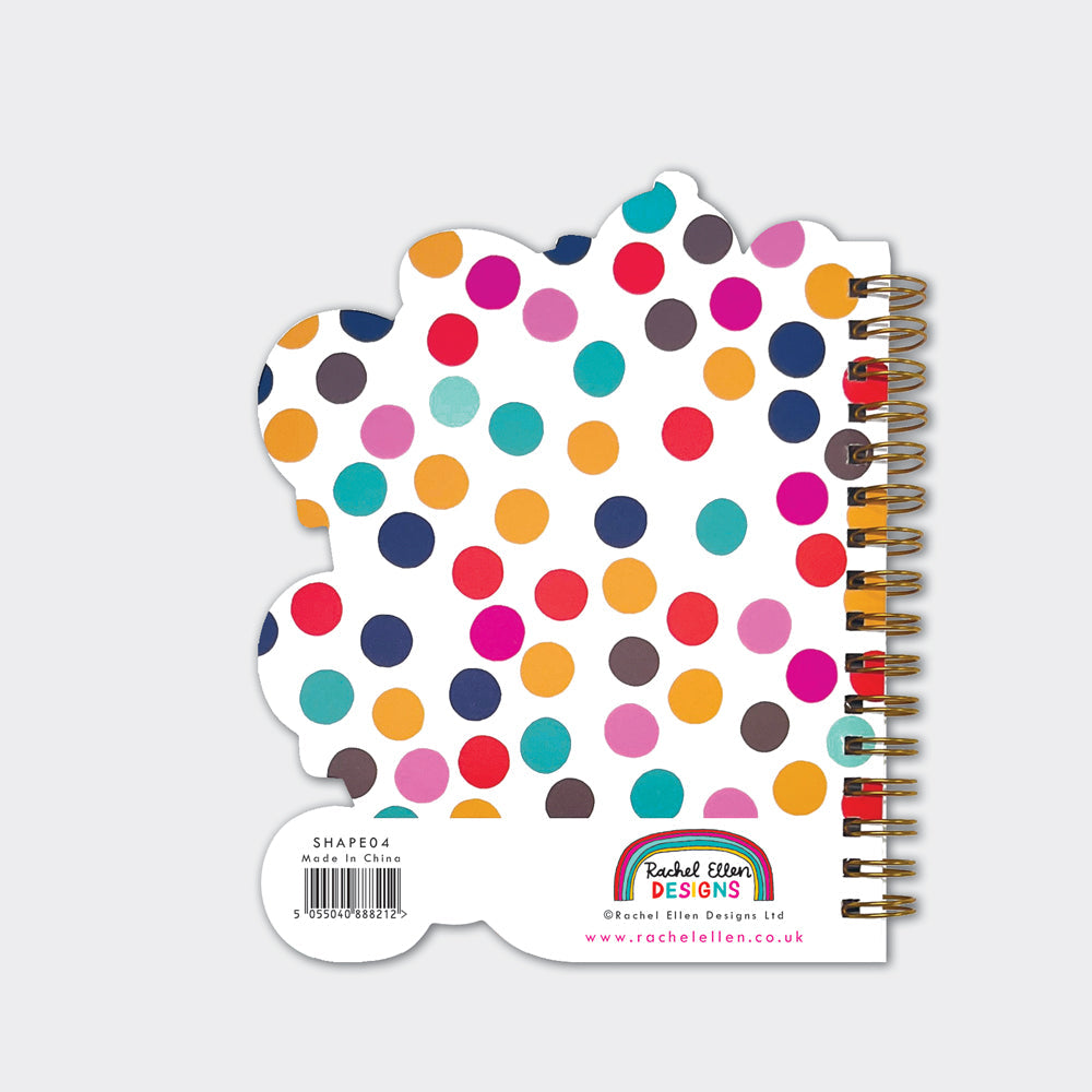 Rachel Ellen - Spotted Dog Shaped Wire-Bound Notebook