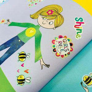 Rachel Ellen - Grl Pwr Sticker Scene Colouring and Activity Book