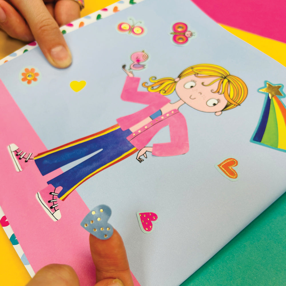 Rachel Ellen - Girl Power Sticker Scene Coloring and Activity Book