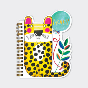 Rachel Ellen - Leopard Shaped Spiral Notebook