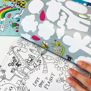 Rachel Ellen - Love Our Planet Sticker Scene Colouring & Activity Book