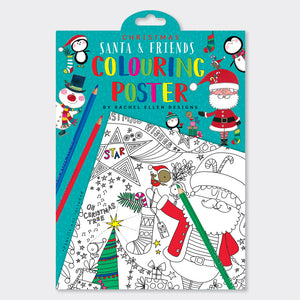 Rachel Ellen - Santa and Friends Giant Colouring Posters