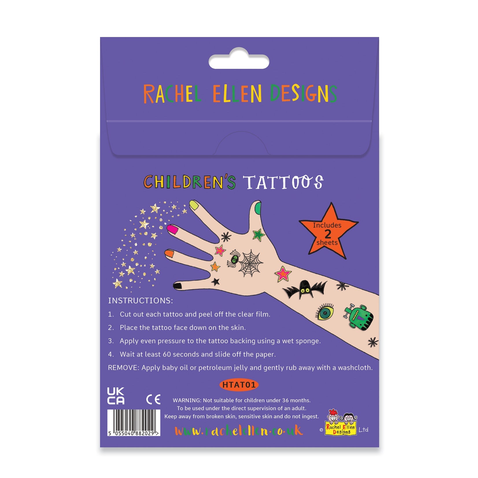 Rachel Ellen - Spooky Halloween Children Temporary Tattoos