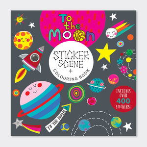 Rachel Ellen - To The Moon Sticker Scene Colouring and Activity Book