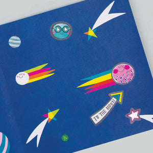 Rachel Ellen - To The Moon Sticker Scene Colouring and Activity Book