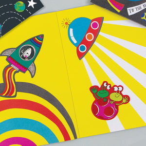 Rachel Ellen - To The Moon Sticker Scene Colouring and Activity Book