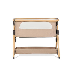 Silver Cross Lunar Bedside Crib - Oatmeal-Bedside Cribs-Oatmeal- | Natural Baby Shower