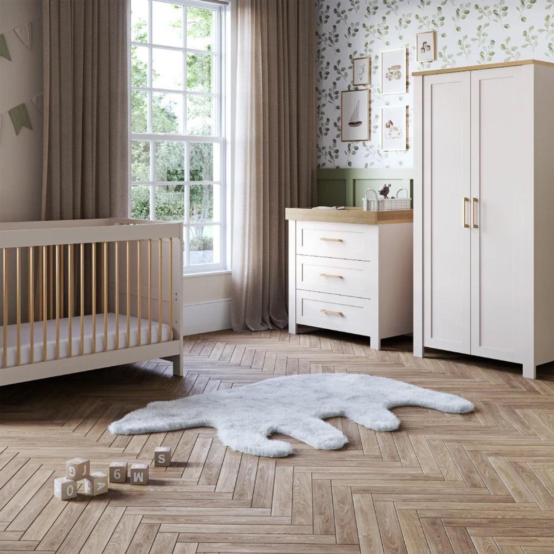 Silver Cross Seville 3 Piece Room Set - Cashmere Oak-Nursery Sets-Cashmere Oak-No Mattress | Natural Baby Shower