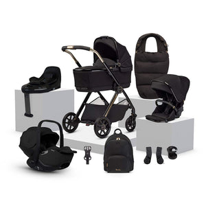 Silver Cross Reef 2 SPECIAL EDITION Ultimate 360 Bundle-Travel Systems-Espresso-Iconic Black | Natural Baby Shower