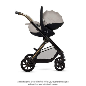 Silver Cross Reef 2 SPECIAL EDITION Ultimate 360 Bundle-Travel Systems-Frappe-Iconic Black | Natural Baby Shower