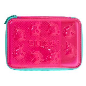 Smiggle - 3D Embossed Hardtop Pink Pencil Case