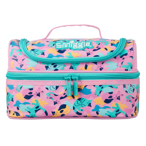 Smiggle - Double Layer Blue Kittens Lunch Box