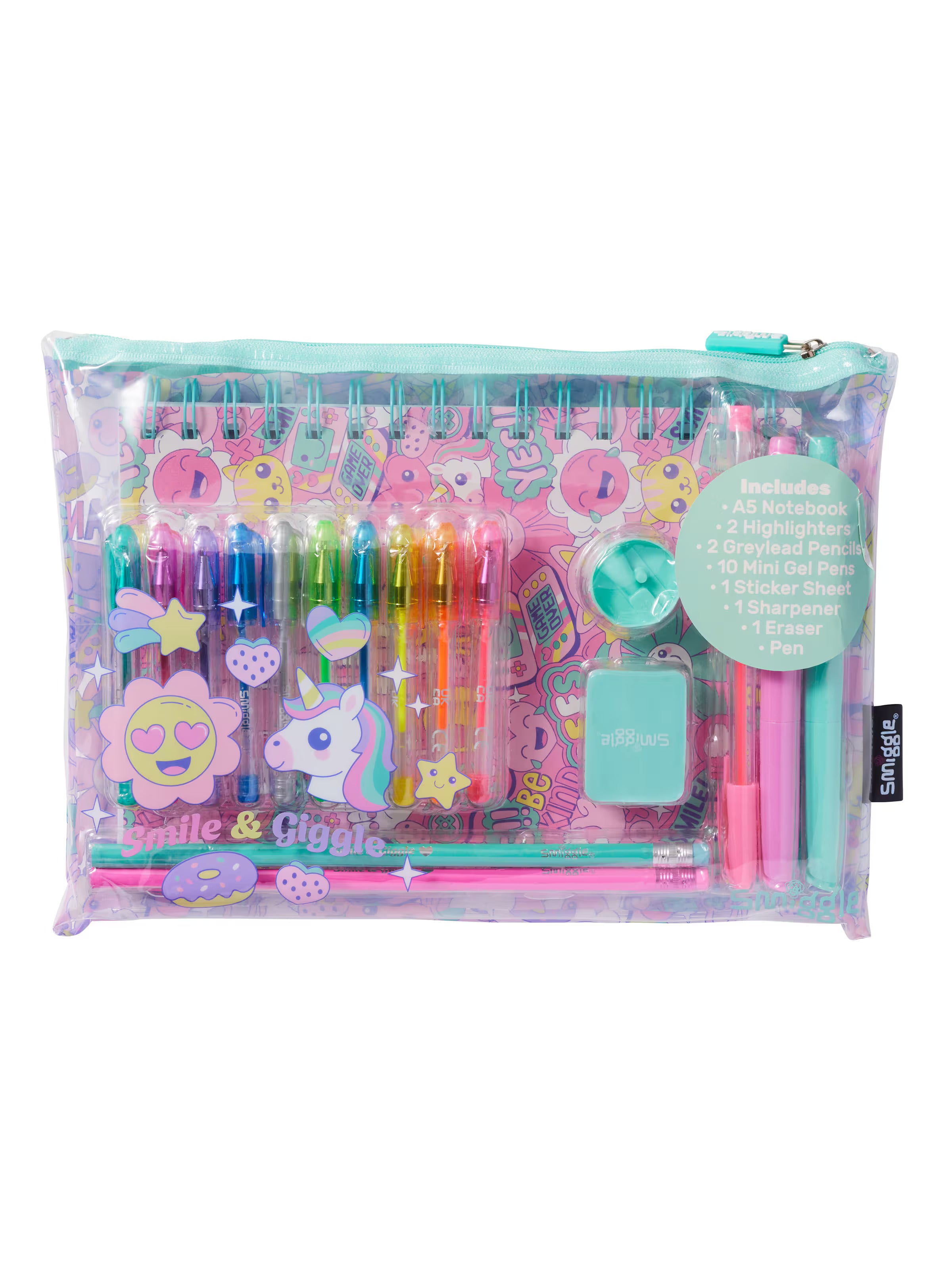 Smiggle - Epic A5 Notebook and Stationery Set