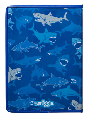 Smiggle - Float Shark Patterned Lined A5 Notebook