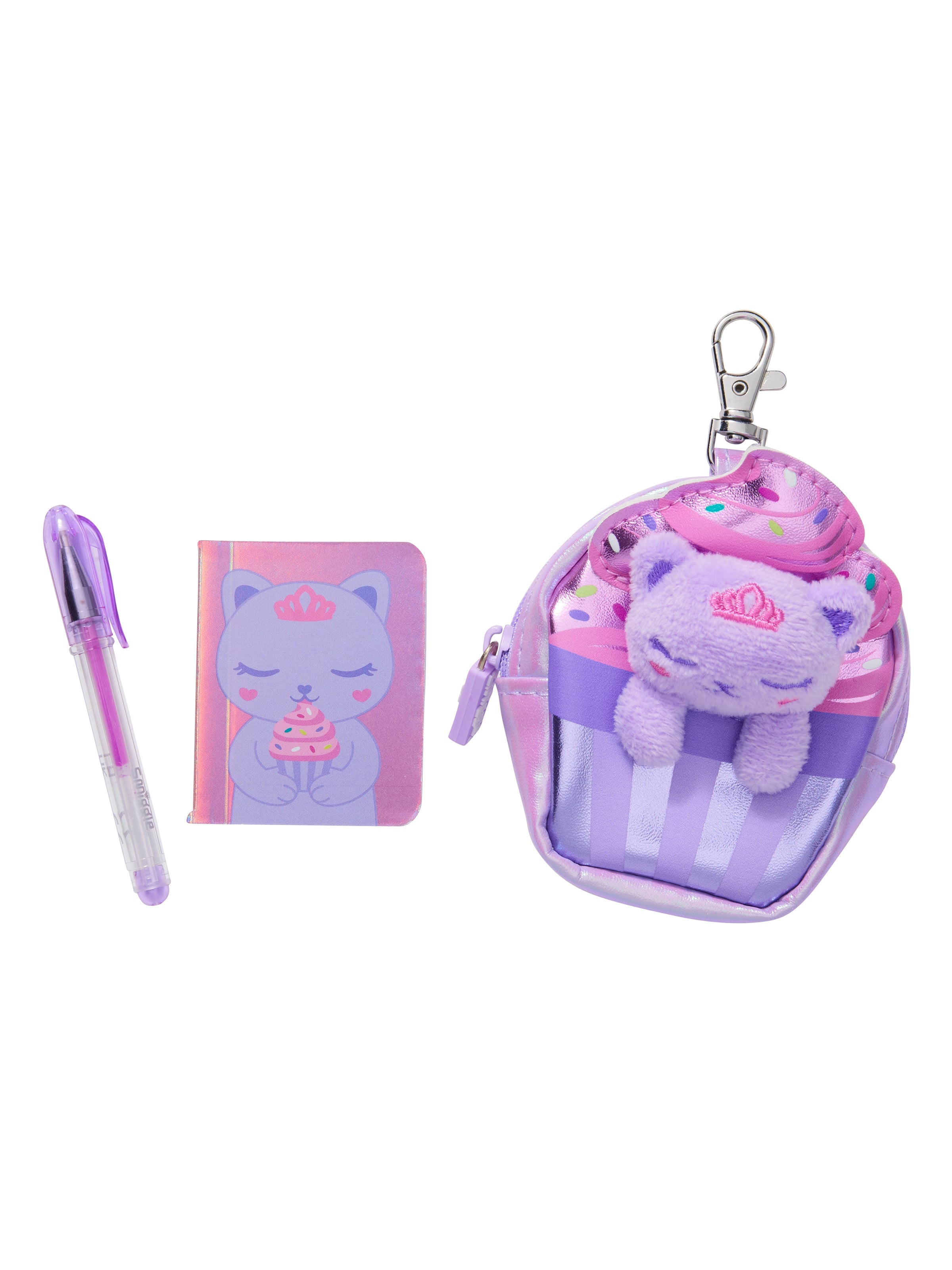 Smiggle - Fluffy Daydream Mini Pen and Notebook Keychain