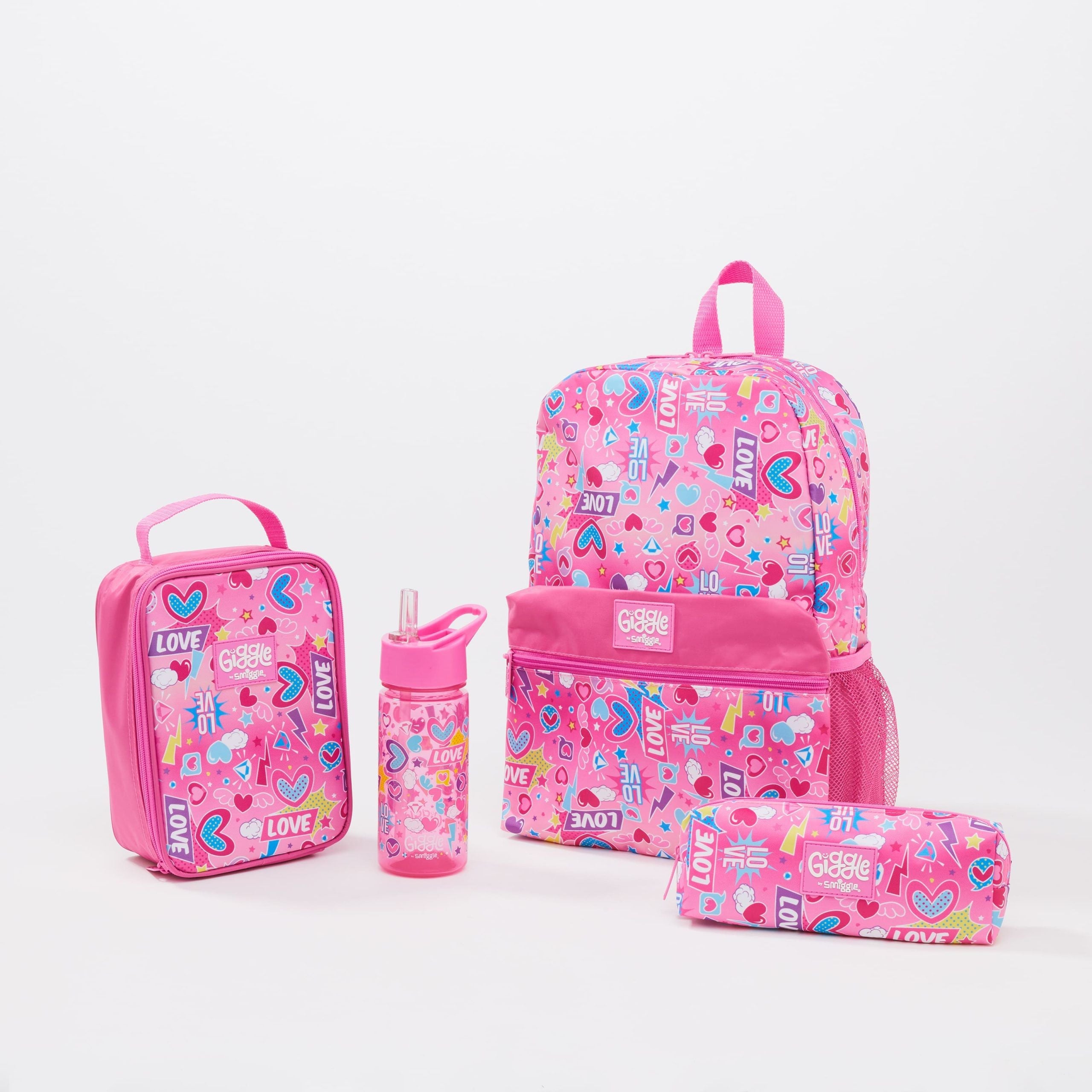 Smiggle - Giggle 4-Piece Primary School Backpack Set