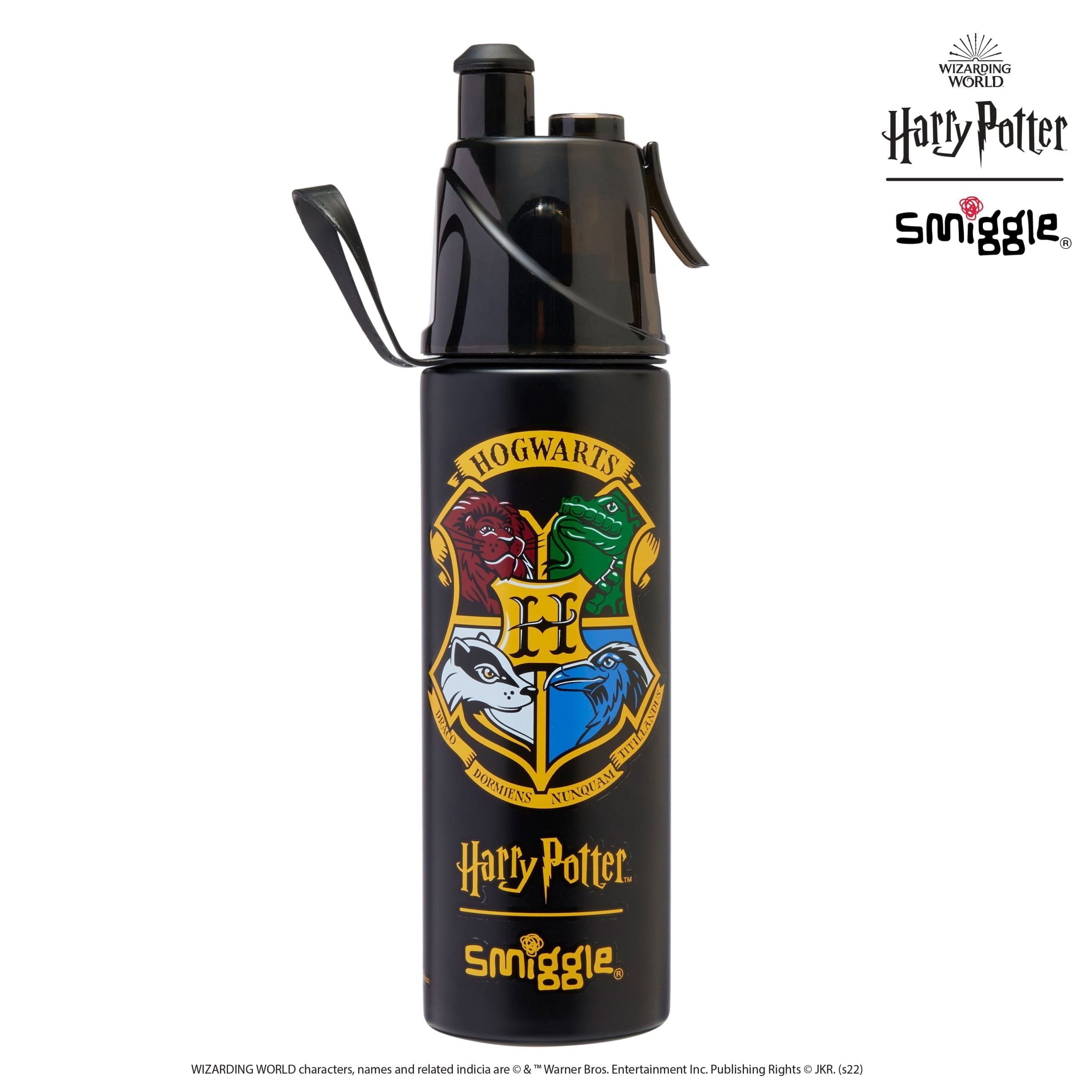 Smiggle - Harry Potter Water Spray 500ML Steel Water Bottle