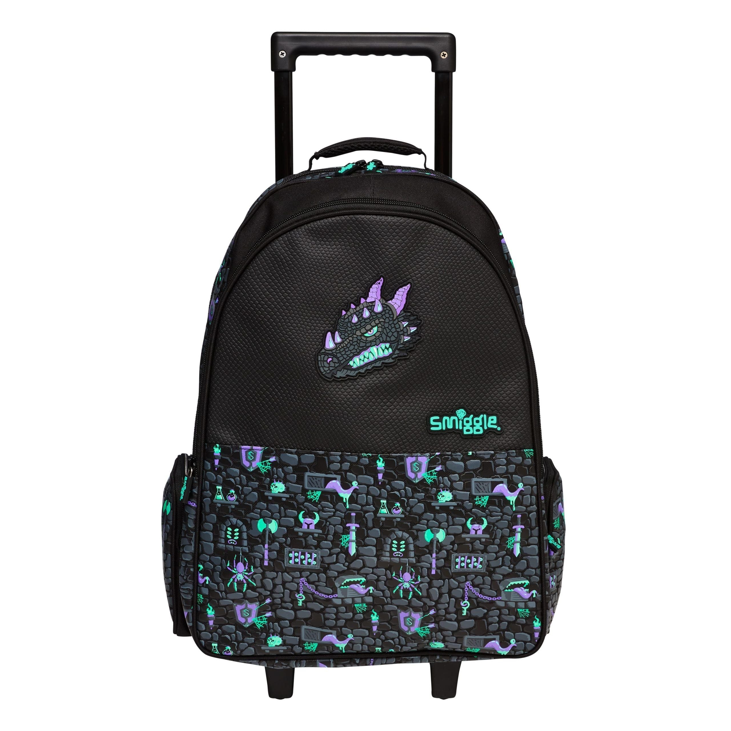 Smiggle - Hey There Lighted Wheeled School and Travel Bag